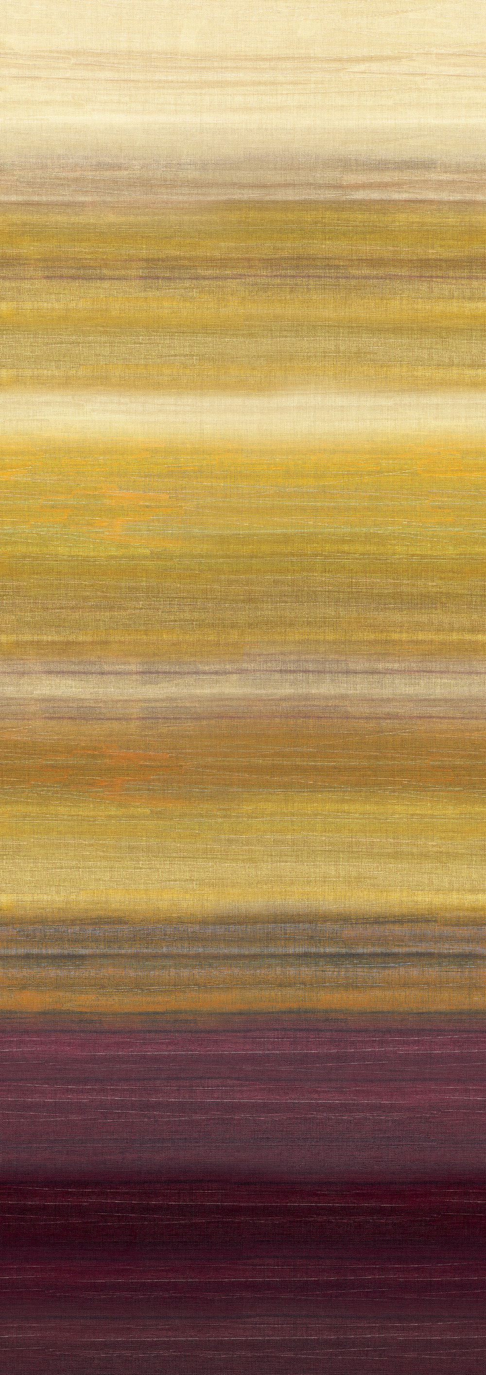 Mural wallpaper, fabric effect, brown, yellow, stripes, DGRIC204-260, Serica, Masureel