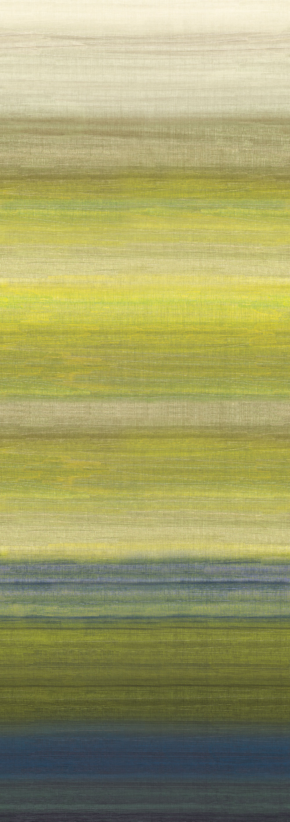 Mural wallpaper, fabric effect, green, blue, stripes, DGRIC206-300, Serica, Masureel