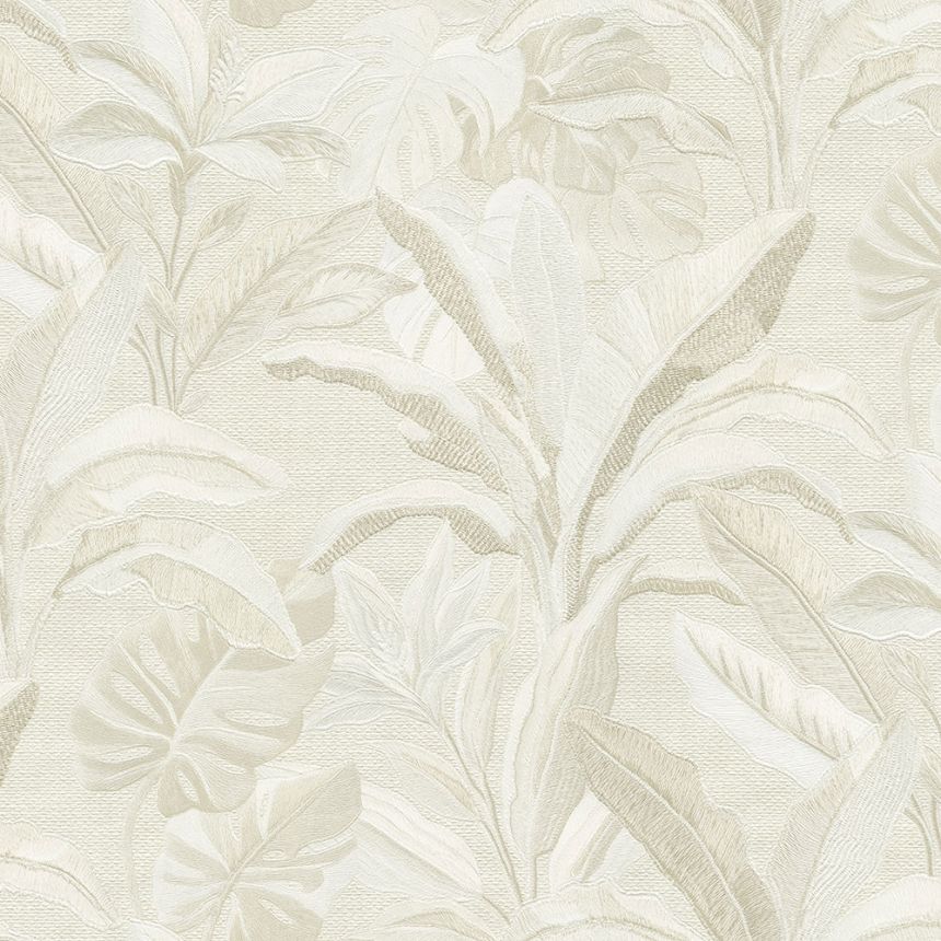 Luxury wallpaper, cream, flowers, leaves, 73805, Tendenze, Emiliana Parati