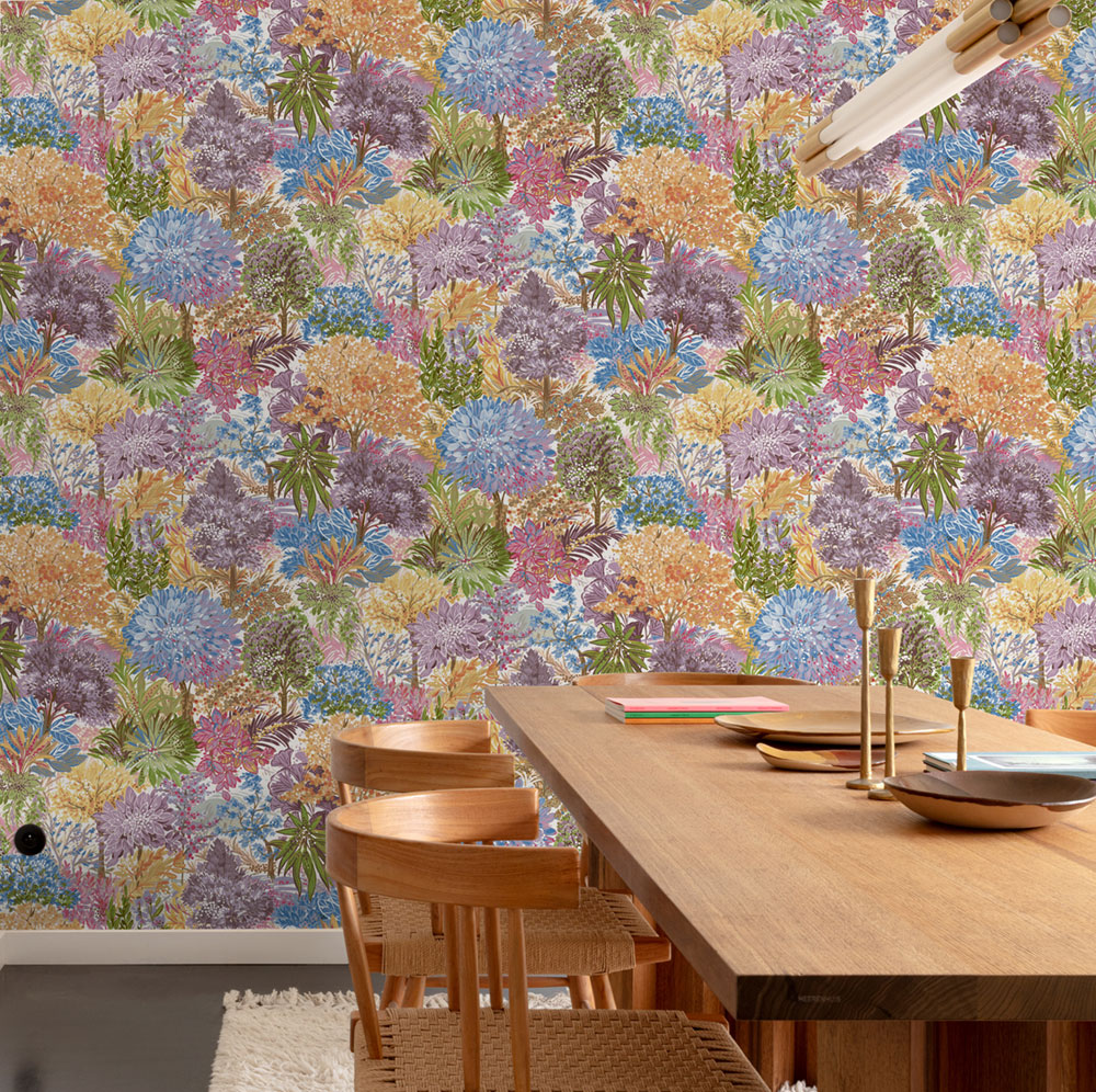 Wallpaper, trees, A78601, Inia, Grandeco