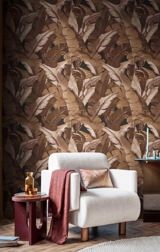 Wallpaper, brown, leaves, 2008, Rio, Parato by Cristiana Masi