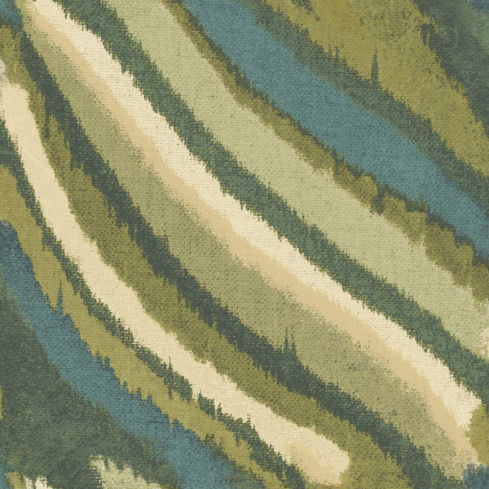 Wallpaper, green, fabric effect, 2027, Rio, Parato by Cristiana Masi