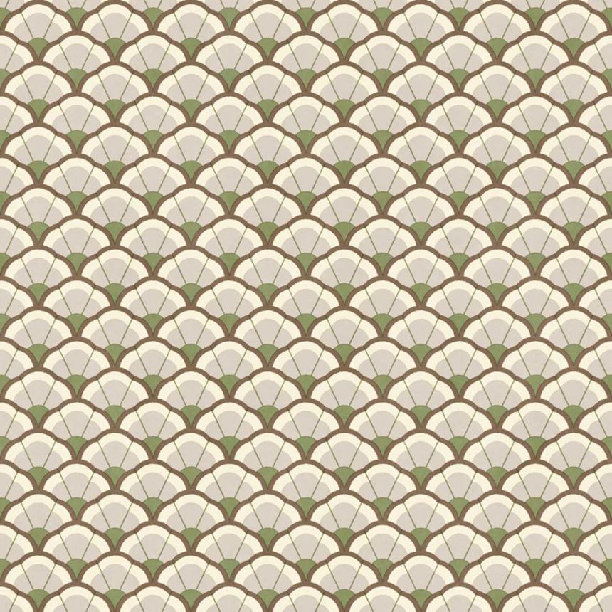 Wallpaper, flowers, grey-green, 2043, Rio, Parato by Cristiana Masi