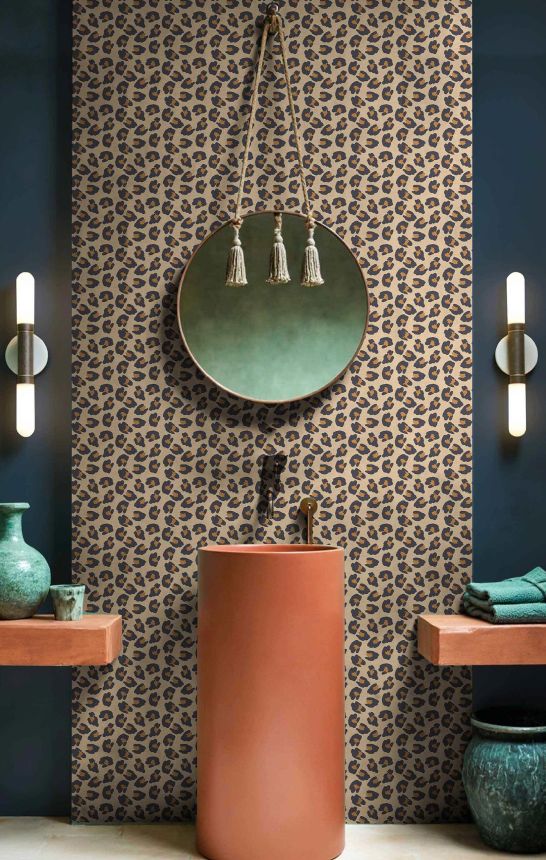 Wallpaper, leopard print, brown, 2046, Rio, Parato by Cristiana Masi