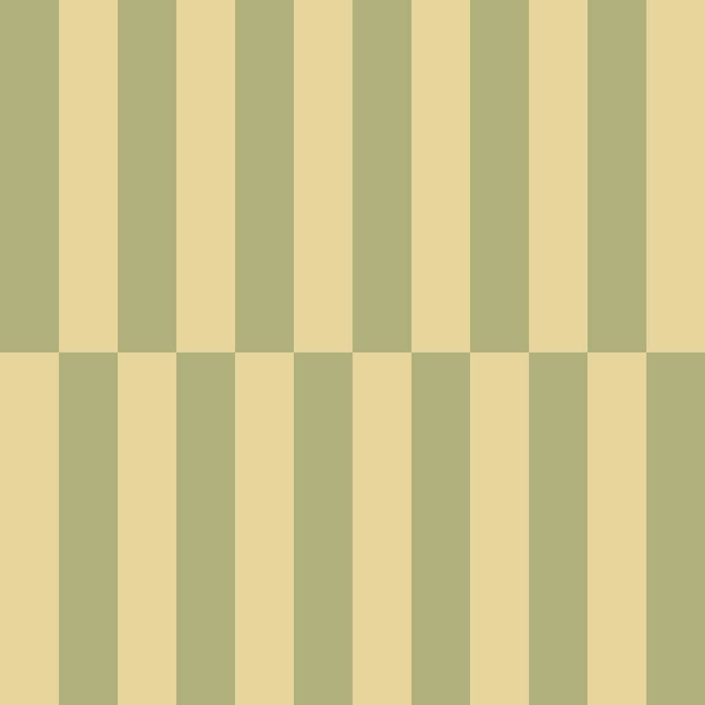 Geometric wallpaper, ochre-green, stripes, 2055, Rio, Parato by Cristiana Masi
