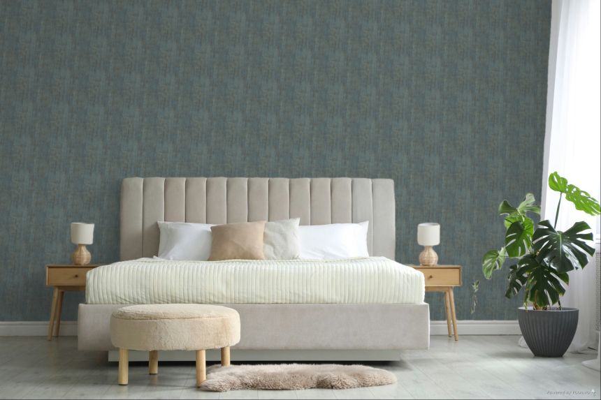 Wallpaper, concrete, plaster effect, blue, 2075, Rio, Parato by Cristiana Masi