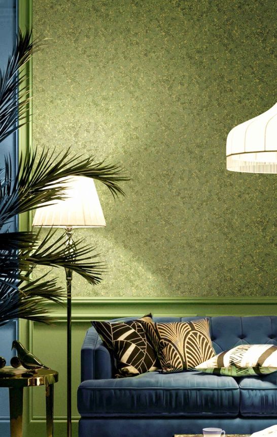 Wallpaper, green, concrete, plaster effect, 2094, Rio, Parato by Cristiana Masi