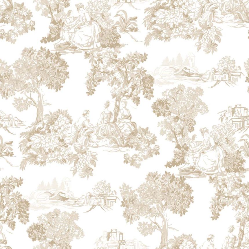 Wallpaper, beige, romantic, 8340, Blooming Garden 2, Parato by Cristiana Masi