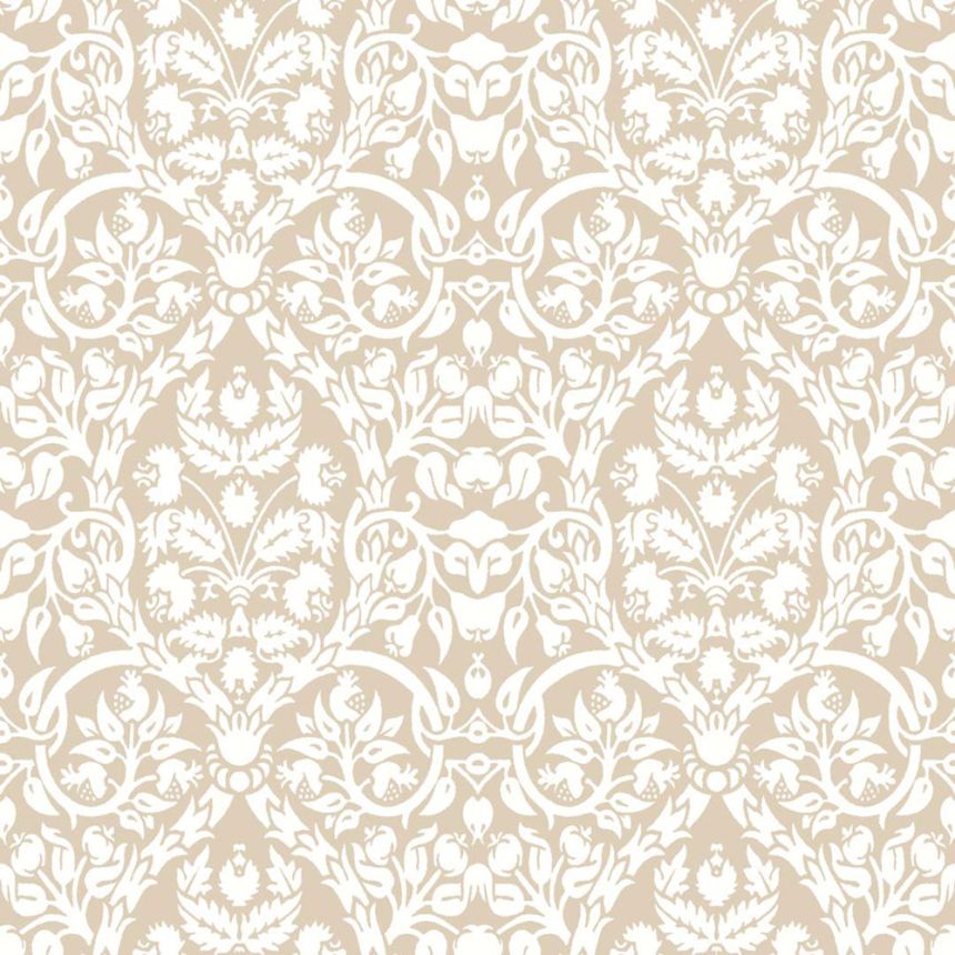 Wallpaper, beige, ornaments, 8346, Blooming Garden 2, Parato by Cristiana Masi