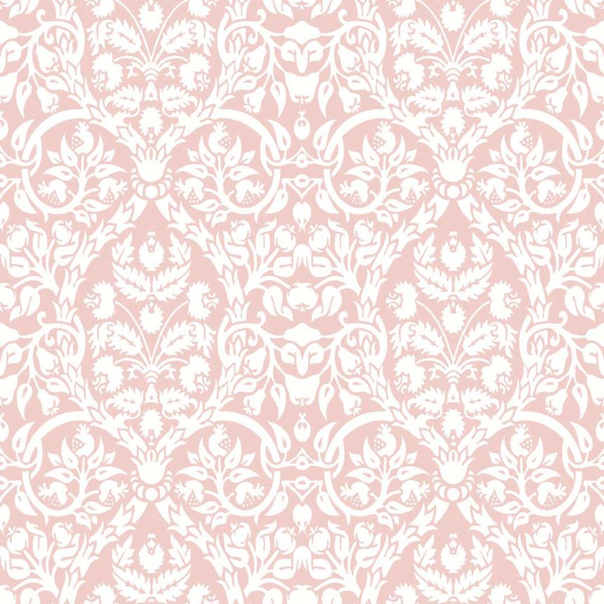 Wallpaper, pink, ornaments, 8348, Blooming Garden 2, Parato by Cristiana Masi