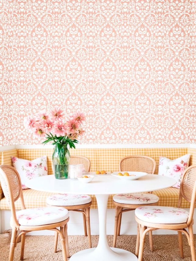 Wallpaper, pink, ornaments, 8348, Blooming Garden 2, Parato by Cristiana Masi