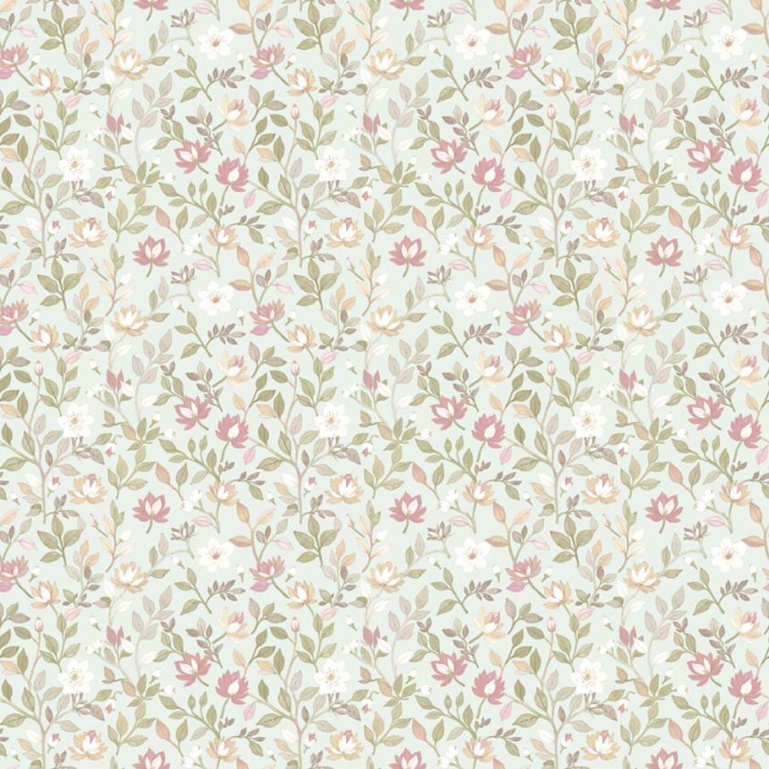 Wallpaper, green, flowers, 8352, Blooming Garden 2, Parato by Cristiana Masi