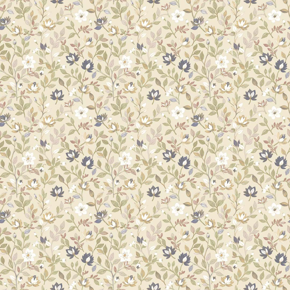 Wallpaper, beige, flowers, 8353, Blooming Garden 2, Parato by Cristiana Masi