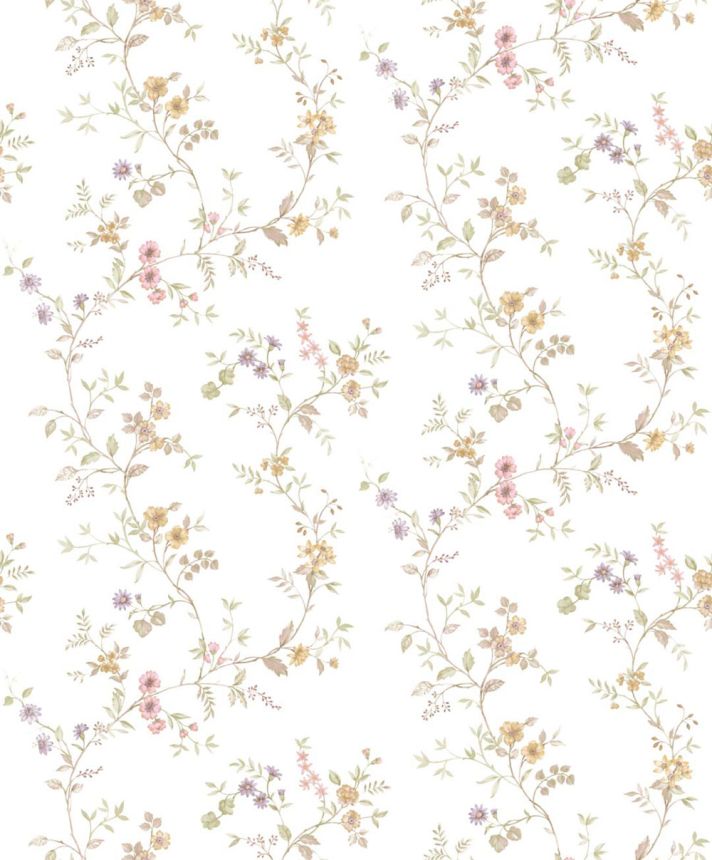 Wallpaper, beige, flowers, 8355, Blooming Garden 2, Parato by Cristiana Masi
