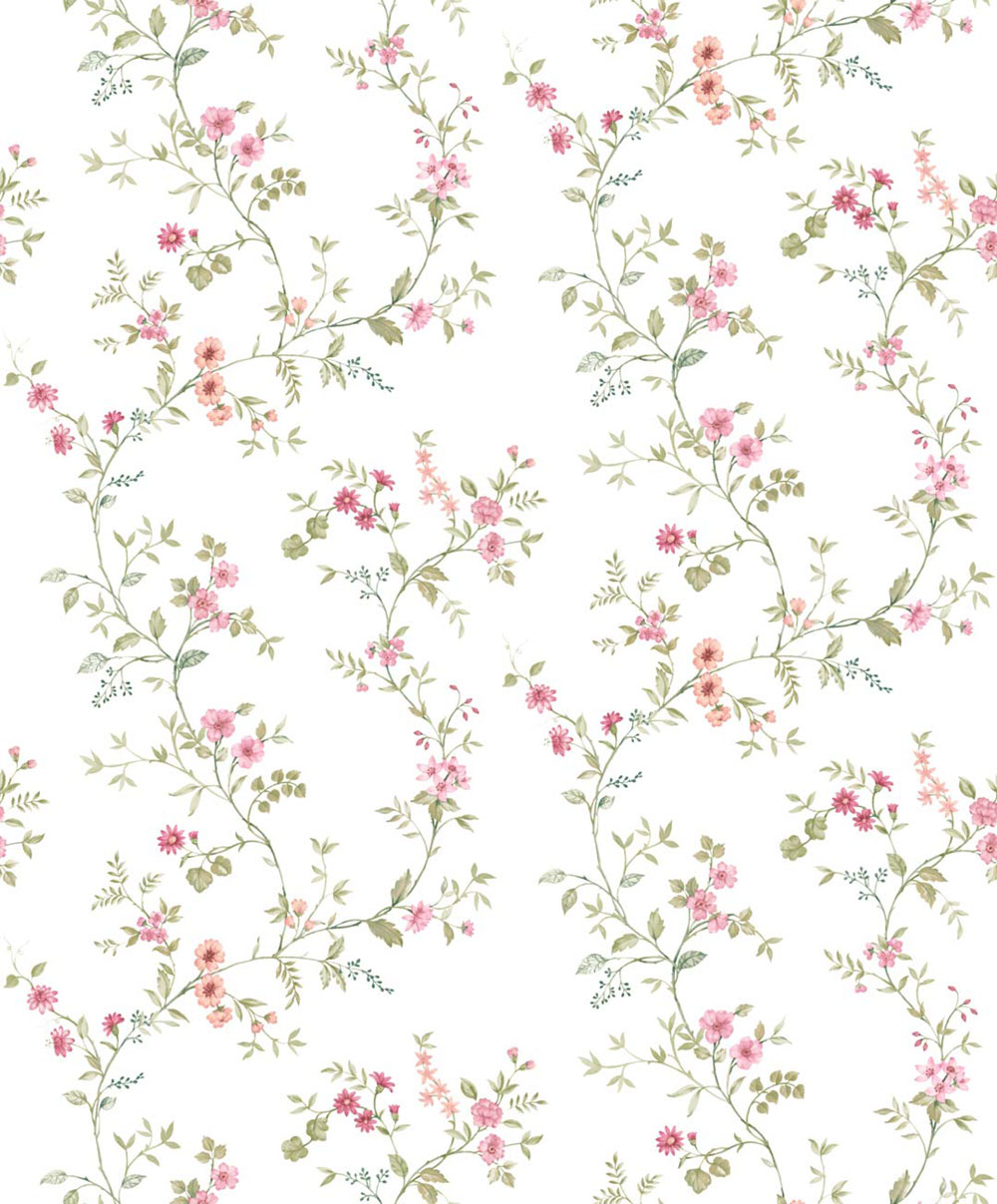 Wallpaper, pink, flowers, 8356, Blooming Garden 2, Parato by Cristiana Masi