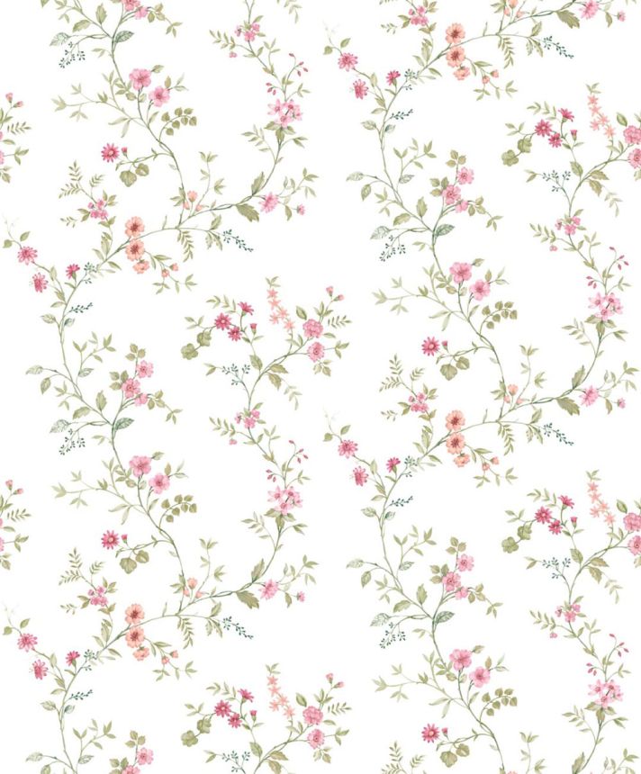 Wallpaper, pink, flowers, 8356, Blooming Garden 2, Parato by Cristiana Masi