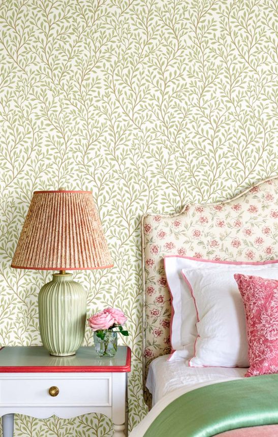 Wallpaper, green, branches, 8365, Blooming Garden 2, Parato by Cristiana Masi