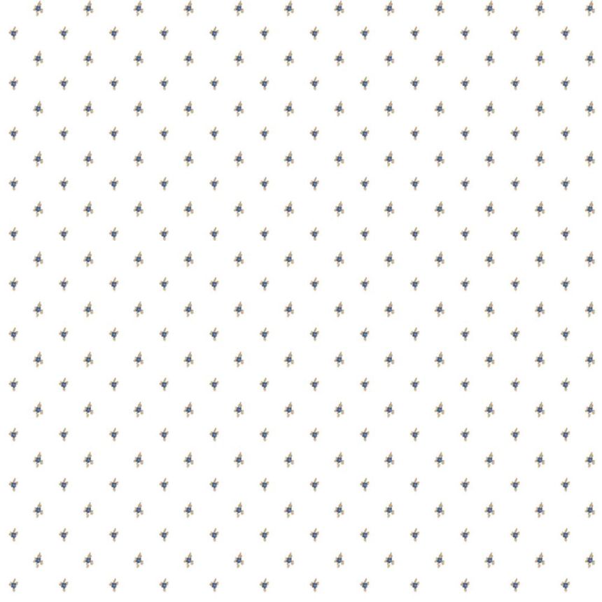 Wallpaper, blue-brown, flowers, 8369, Blooming Garden 2, Parato by Cristiana Masi