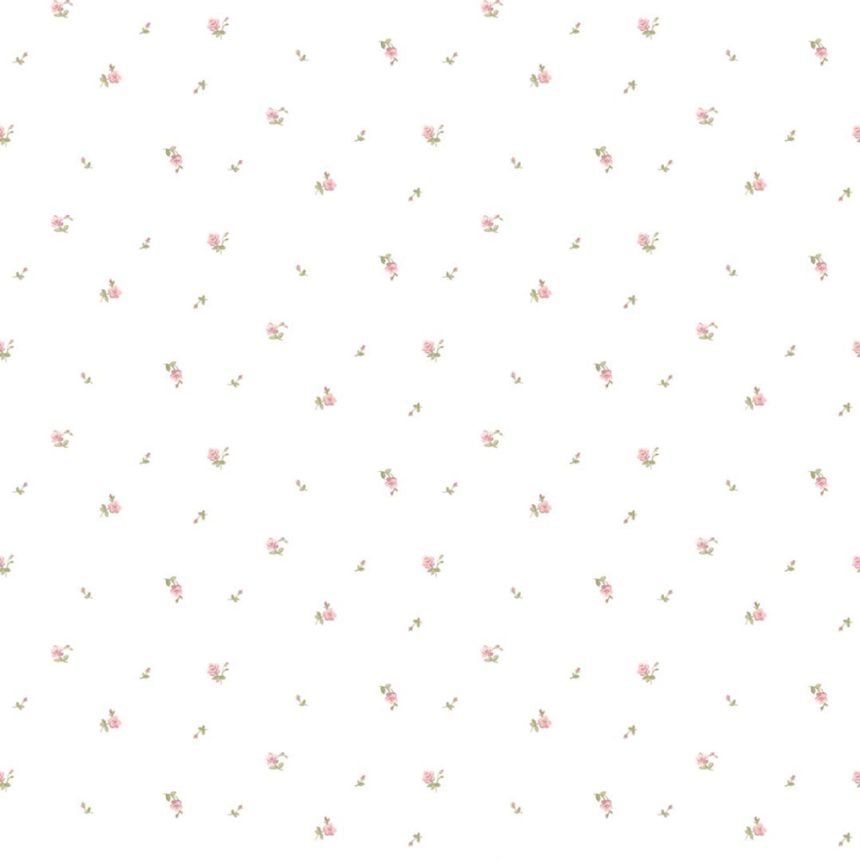 Wallpaper, green-pink, flowers, 8374, Blooming Garden 2, Parato by Cristiana Masi