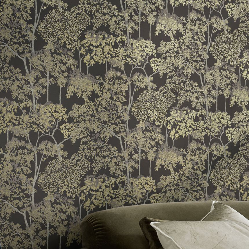 Wallpaper, brown, trees, 142065, Allurium, Graham Brown Premium