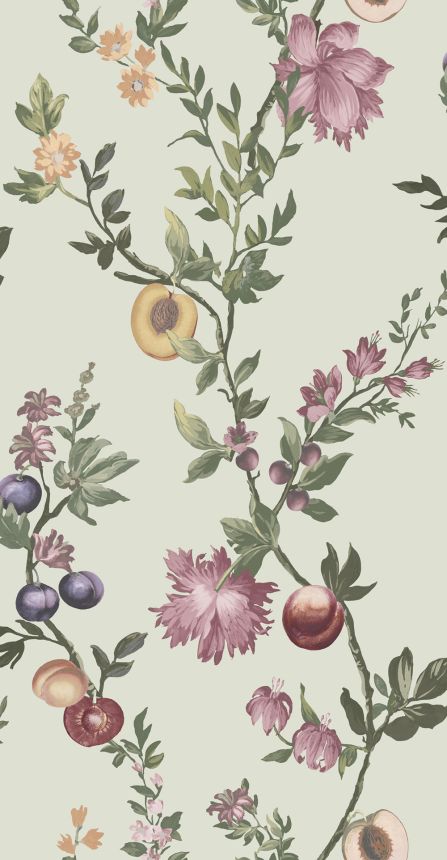 Wallpaper, green, branches, flowers, 142342, Allurium, Graham Brown Premium