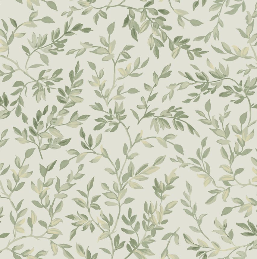 Wallpaper, green, branches, leaves, 142348, Allurium, Graham Brown Premium