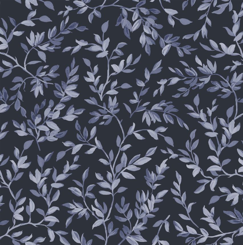 Wallpaper, blue, branches, leaves, 142349, Allurium, Graham Brown Premium
