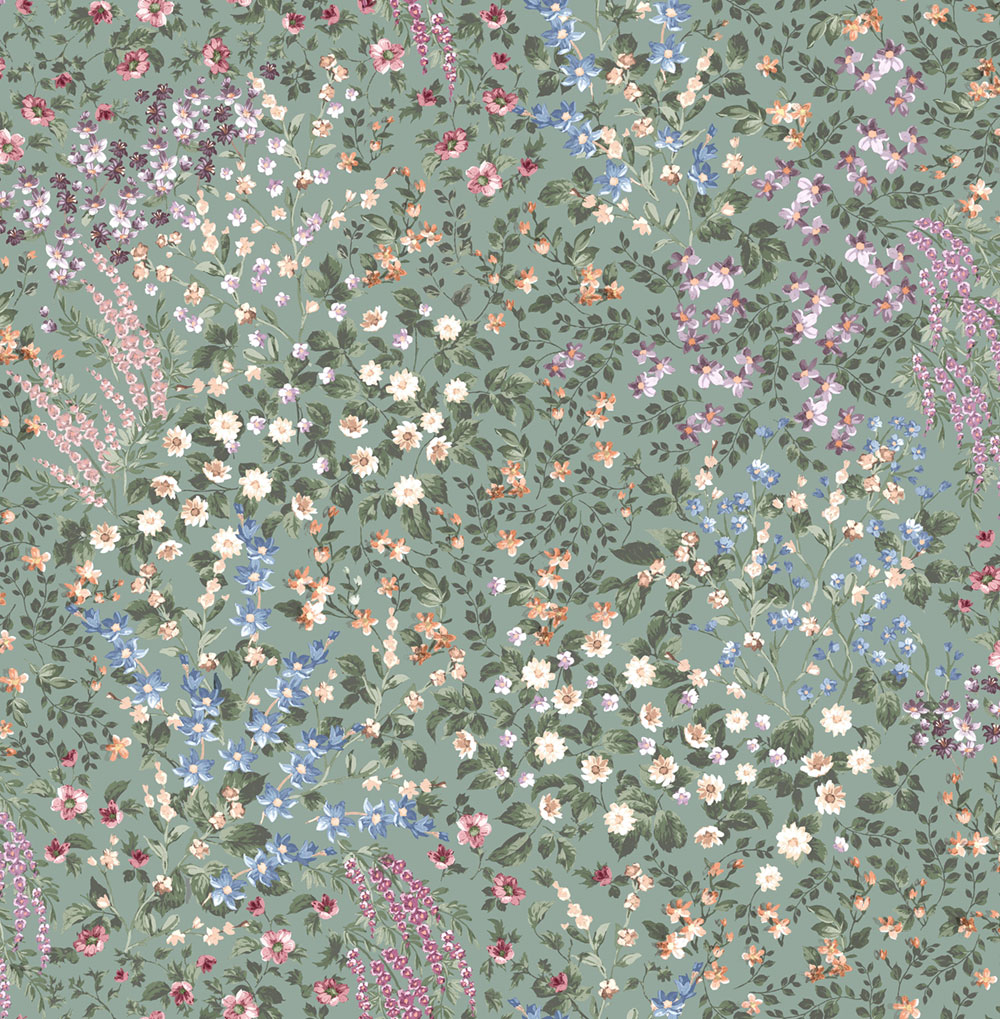 Wallpaper, green, flowers, 142352, Allurium, Graham Brown Premium