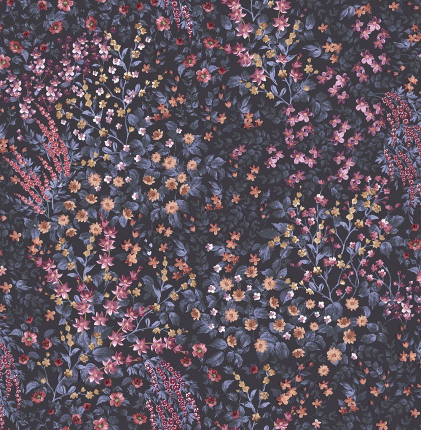 Wallpaper, blue, flowers, 142354, Allurium, Graham Brown Premium