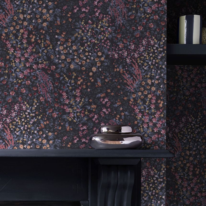 Wallpaper, blue, flowers, 142354, Allurium, Graham Brown Premium