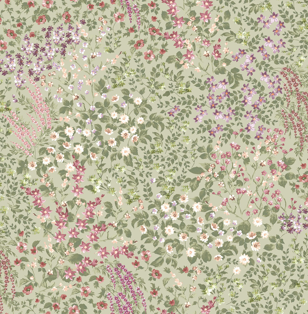 Wallpaper, green, flowers, 142355, Allurium, Graham Brown Premium