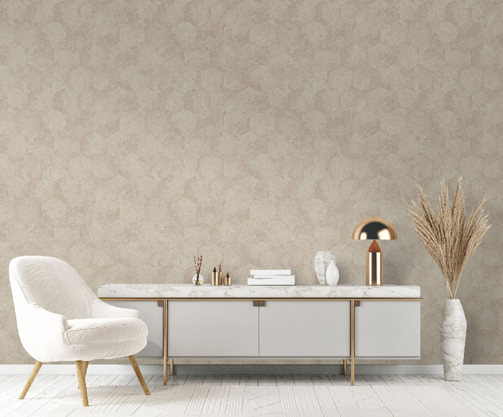 Wallpaper, beige, velvet imitation, Z81023, Philipp Plein 2, Zambaiti Parati