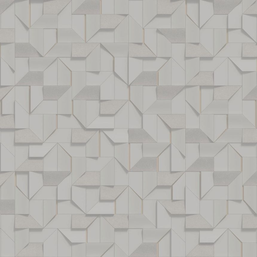 3D wallpaper, copper, geometric pattern, Z81009, Philipp Plein 2, Zambaiti Parati