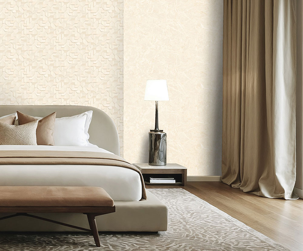 3D wallpaper, gold, beige, geometric pattern, Z81012, Philipp Plein 2, Zambaiti Parati