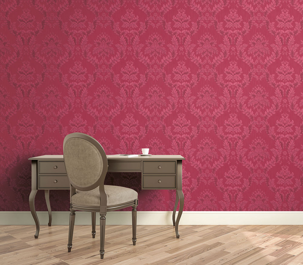 Luxury vinyl wallpaper 95104, Baroque damask pattern, Ornamenta, Limonta