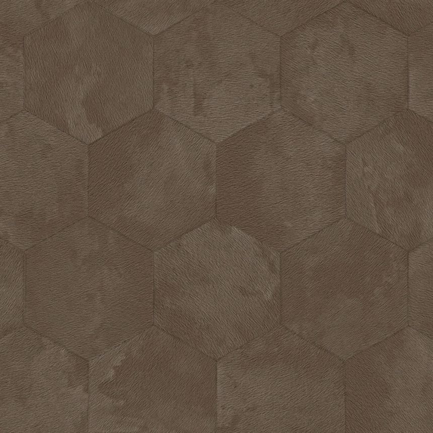 Wallpaper, brown, velvet imitation, Z81024, Philipp Plein 2, Zambaiti Parati