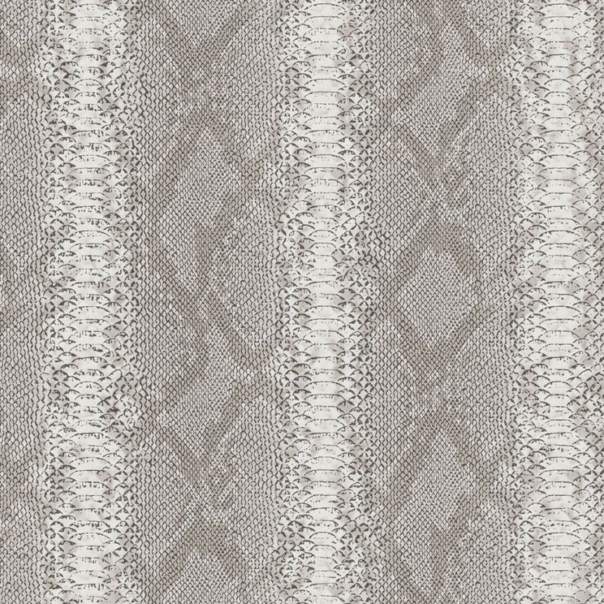 Wallpaper, grey, imitation snake skin, Z81032, Philipp Plein 2, Zambaiti Parati
