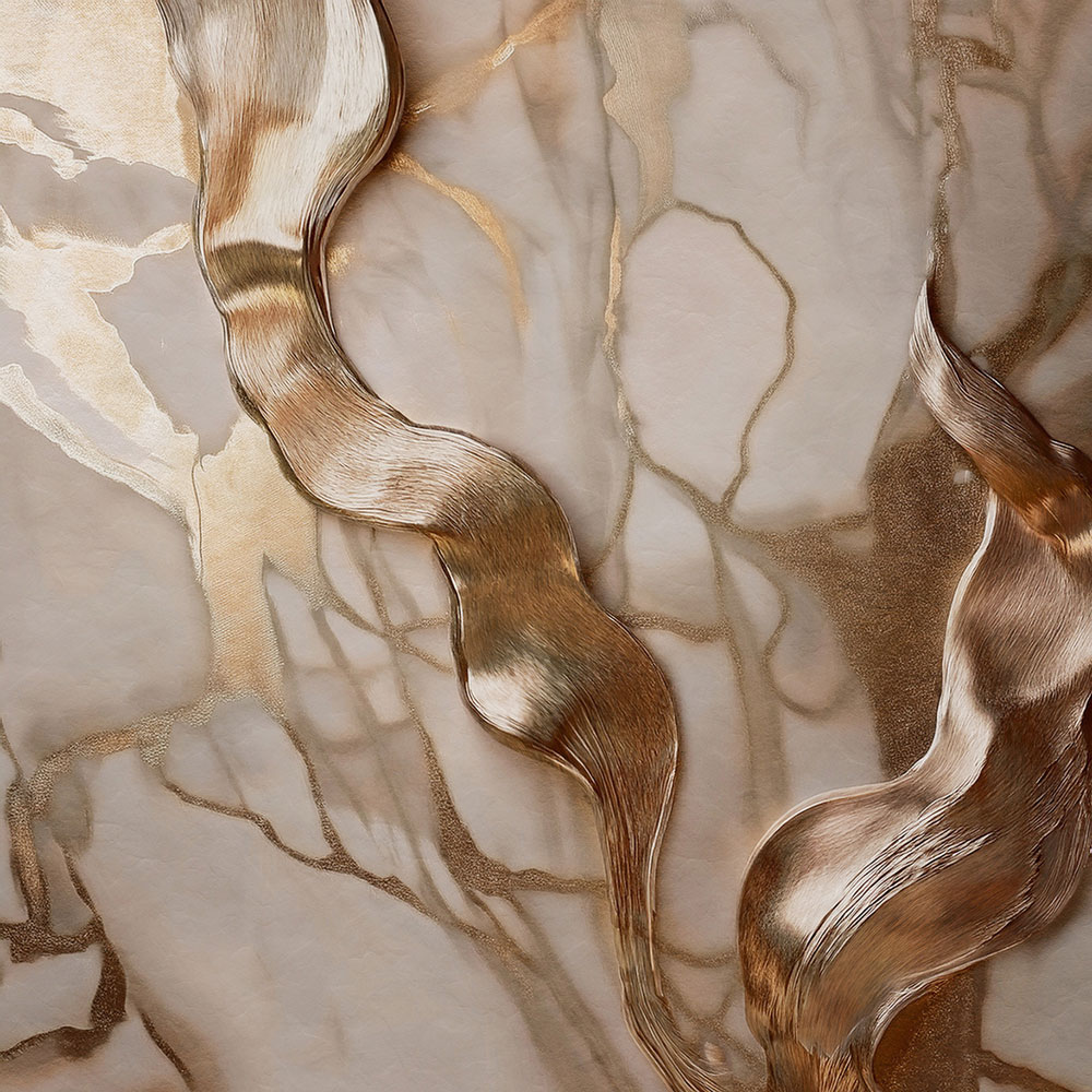 Wall mural, brown, beige, marble, Z81070, 3x3 m, Philipp Plein 2, Zambaiti Parati