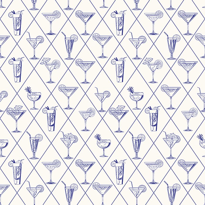 Wall mural, white, red, drinks, Z81081, 3x1 m, Philipp Plein 2, Zambaiti Parati