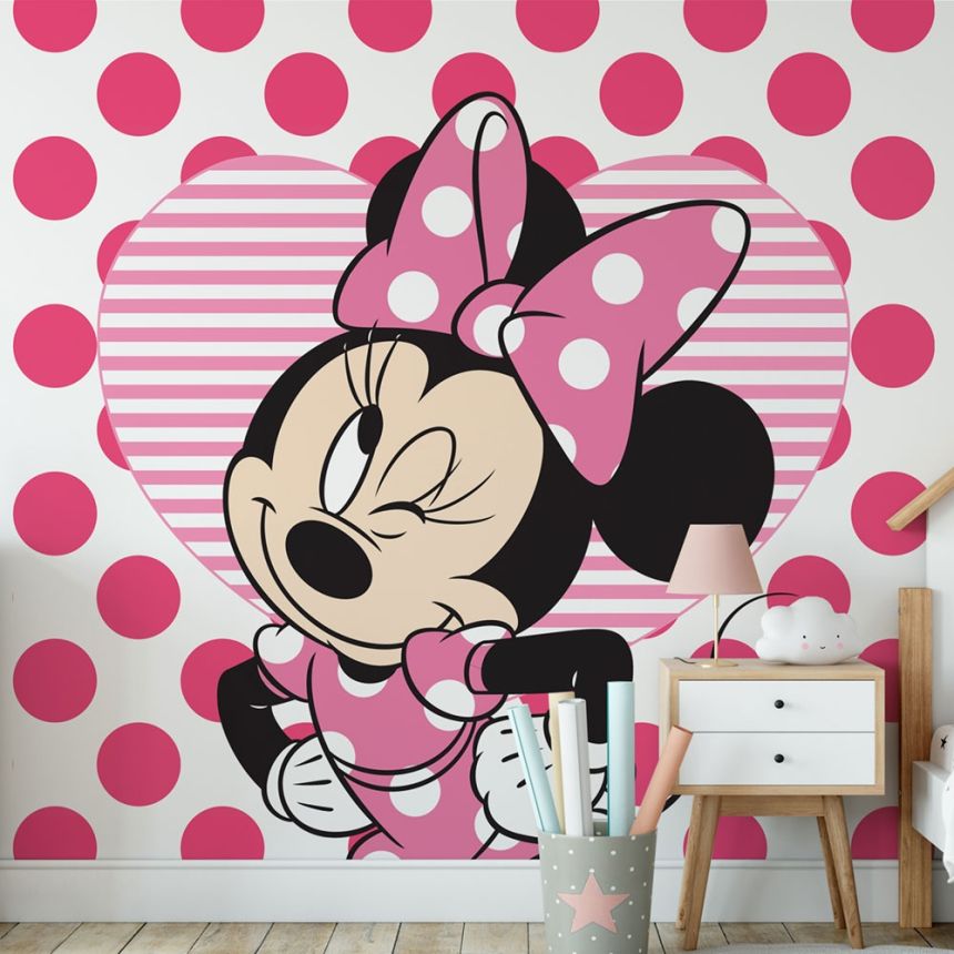 Children's non-woven mural wallpaper Disney, Minnie &  Hearts, 111385, 300 x 280 cm, Kids@Home 6, Graham & Brown