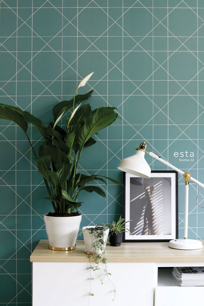 Geometric non-woven wallpaper 139092, Scandi cool, Esta