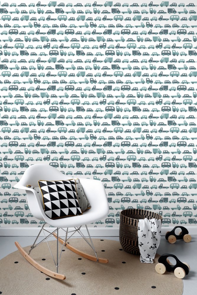 Children's non-woven wallpaper 139045, Cars, Let's play, Esta