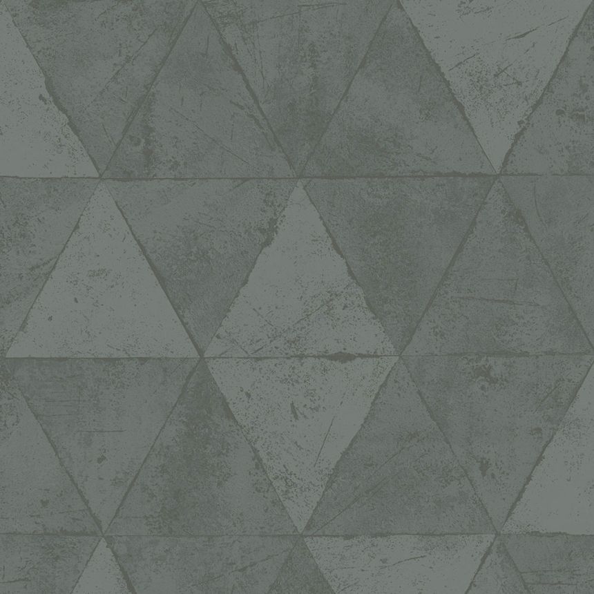 Non-woven wallpaper, geometric pattern, triangles, IF3102, Vavex 2021