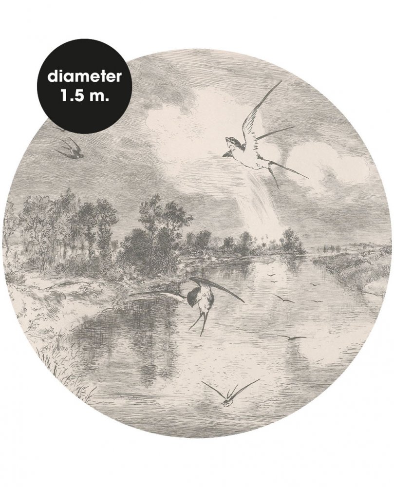 Self-adhesive circle wallpaper 309113, 150cm, Wallpower Favorites, Eijffinger