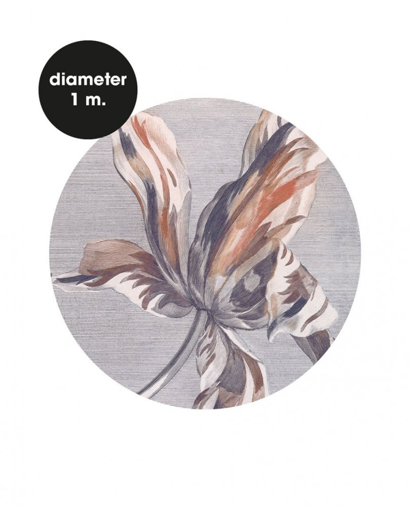 Self-adhesive circle wallpaper with a flower 309108, 100cm, Wallpower Favorites, Eijffinger