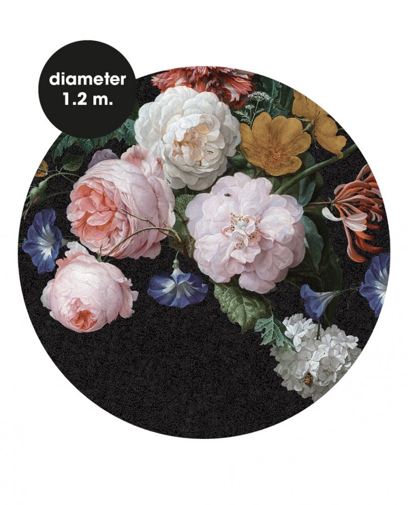 Self-adhesive circle floral wallpaper 309106, 120cm, Wallpower Favorites, Eijffinger