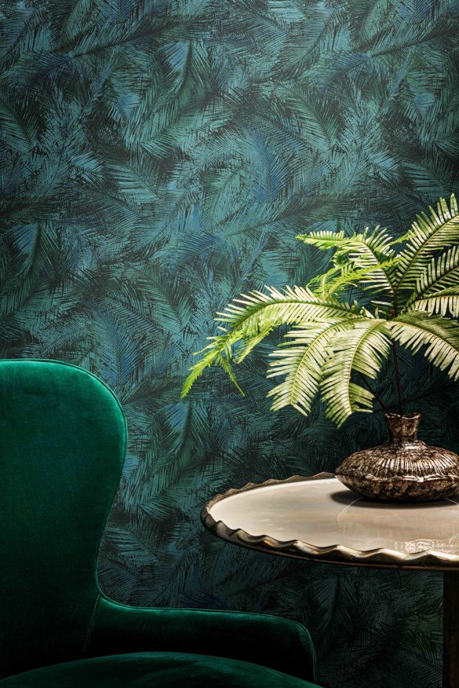 Non-woven wallpaper 220561, Palm leaves, Grand Safari, BN Walls