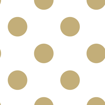 Non-woven wallpaper golden Polka dots 100105, Gold Dotty, Kids@Home 6, Graham & Brown