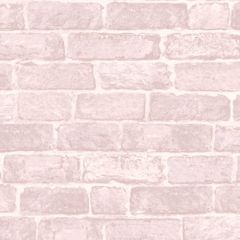 Paper wallpaper Bricks 108591, Pink Brick, Kids@Home 6, Graham & Brown