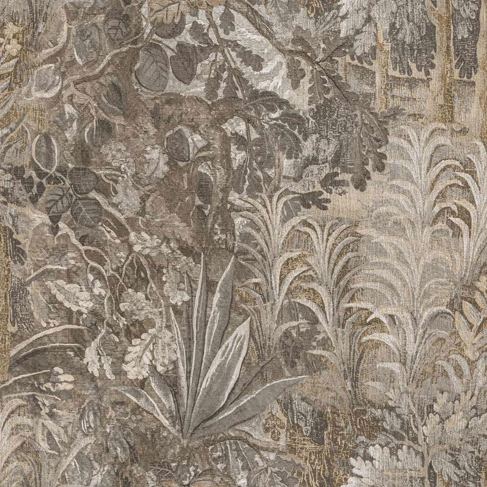 Wallpaper, grey, black, plants, leaves, 5821, Jaipur, Parato by Cristiana Masi